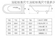 浴缸标准尺寸,浴缸标准尺寸是多少