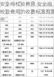 安全阀校验费用,安全阀校验费用的收费标准有哪些