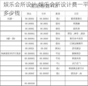 娱乐会所设计,娱乐会所设计费一平多少钱