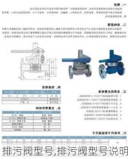 排污阀型号,排污阀型号说明