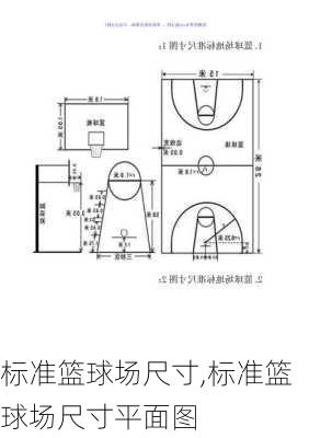 标准篮球场尺寸,标准篮球场尺寸平面图