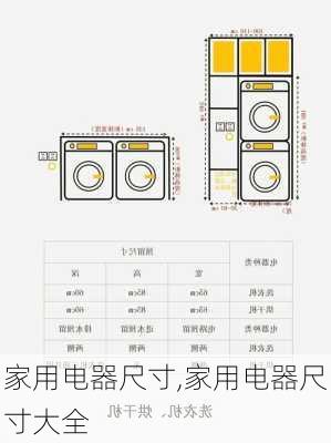 家用电器尺寸,家用电器尺寸大全