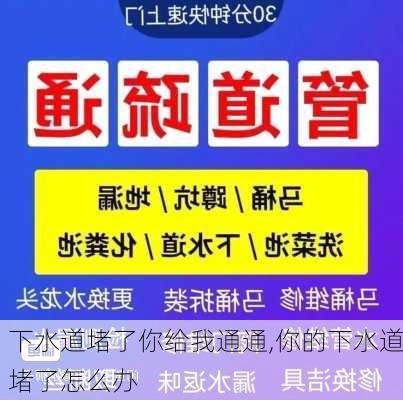 下水道堵了你给我通通,你的下水道堵了怎么办