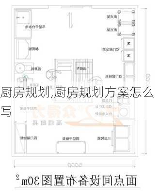 厨房规划,厨房规划方案怎么写