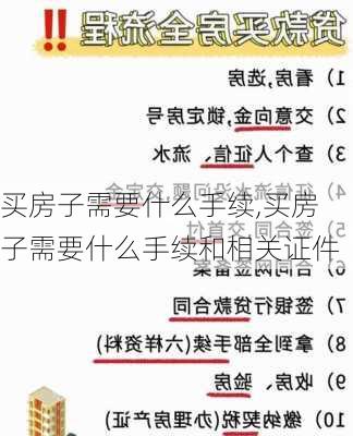 买房子需要什么手续,买房子需要什么手续和相关证件