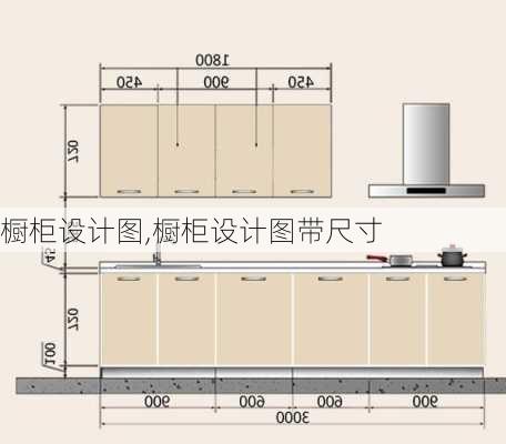 橱柜设计图,橱柜设计图带尺寸