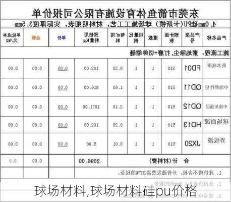 球场材料,球场材料硅pu价格