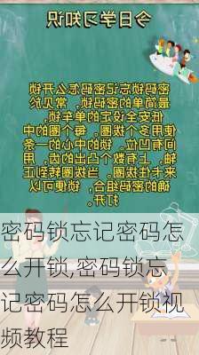 密码锁忘记密码怎么开锁,密码锁忘记密码怎么开锁视频教程