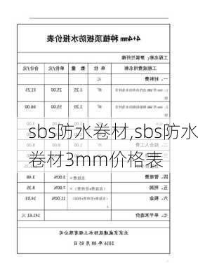 sbs防水卷材,sbs防水卷材3mm价格表