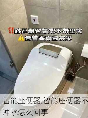 智能座便器,智能座便器不冲水怎么回事