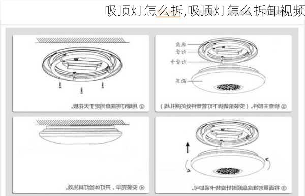 吸顶灯怎么拆,吸顶灯怎么拆卸视频