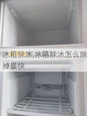 冰箱除冰,冰箱除冰怎么除掉最快