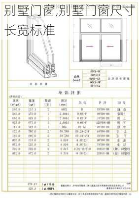 别墅门窗,别墅门窗尺寸长宽标准