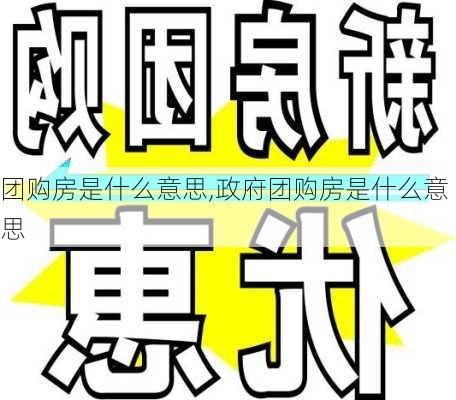 团购房是什么意思,政府团购房是什么意思