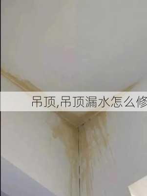 吊顶,吊顶漏水怎么修