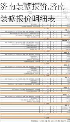 济南装修报价,济南装修报价明细表