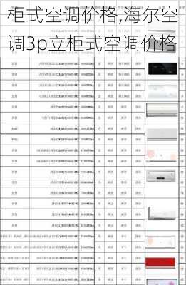 柜式空调价格,海尔空调3p立柜式空调价格