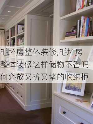 毛坯房整体装修,毛坯房整体装修这样储物不香吗何必放又挤又堵的收纳柜