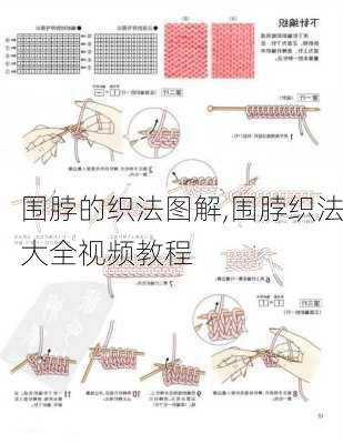 围脖的织法图解,围脖织法大全视频教程