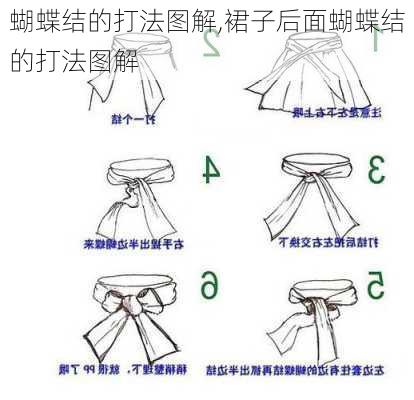 蝴蝶结的打法图解,裙子后面蝴蝶结的打法图解