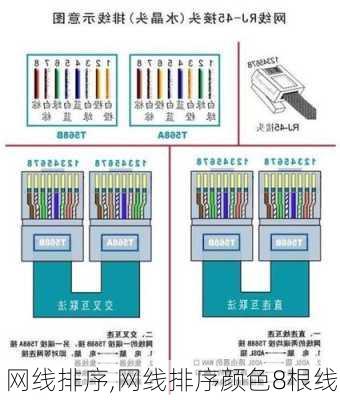 网线排序,网线排序颜色8根线