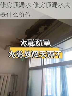 修房顶漏水,修房顶漏水大概什么价位