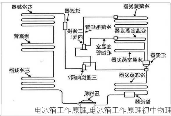 电冰箱工作原理,电冰箱工作原理初中物理